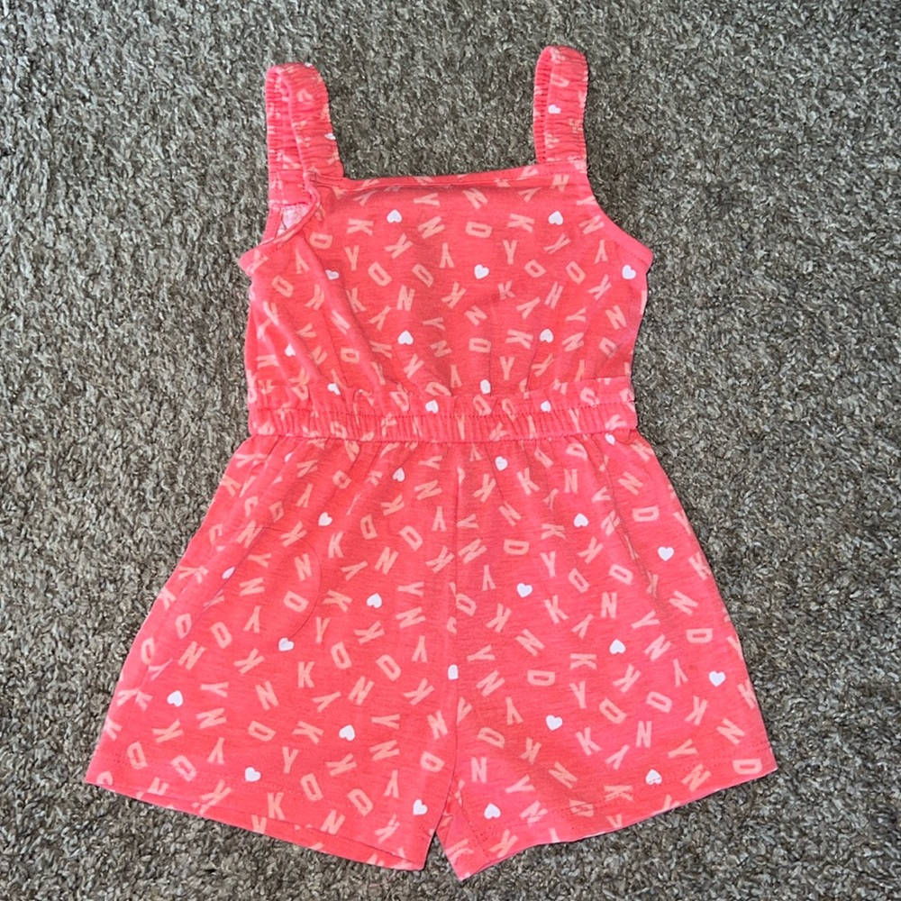 toddler girl, DKNY romper